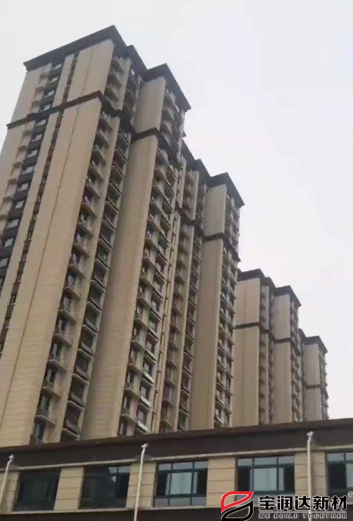 外墻保溫裝飾一體板應(yīng)用東明碧水學(xué)府